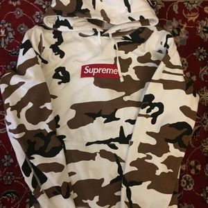 Supreme Cow Camo Hoodie size large